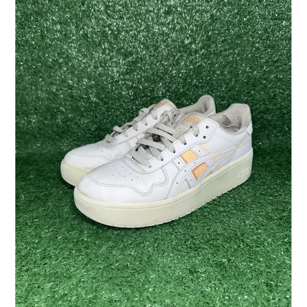 Asics Japan S Platform Women Size 8 Casual White Leather Shoes Sneakers 1202A360